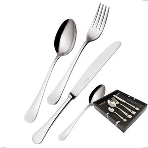 Confezione vetrina 24 pezzi coltello economico Milano inox 18/10 , Acciaio inox 18/10 (AISI304) lucido a specchio, spessore 2,5 mm- posate
