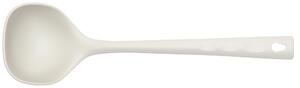 Mestolo in Nylon lunghezza manico 32,5 cm resistente fino a 210 gradi con foro per appendere colore grigio perla adatta alle superfici antiaderenti