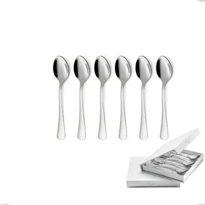 Confezione a libro 6 pezzi cucchiaini caff� Milano inox 18/10 , Acciaio inox 18/10 (AISI304) lucido a specchio, spessore 2,5 mm