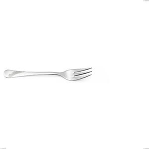 Forchetta dolce Milano Inciso , 18/10 (AISI304) acciaio inox Lucido Acciaio lucido finitura a specchio , manico inciso, spessore 2,5 mm mm, lunghezza 152 mm