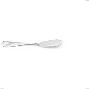 Coltello pesce Milano Inciso , 18/10 (AISI304) acciaio inox Lucido Acciaio lucido finitura a specchio , manico inciso, spessore 2,5 mm mm, lunghezza 192 mm