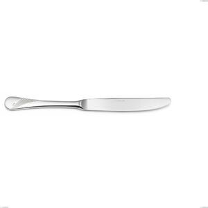 Coltello tavola Milano Inciso , 18/10 (AISI304) acciaio inox Lucido Acciaio lucido finitura a specchio , manico inciso, spessore 2,5 mm mm, lunghezza 240 mm