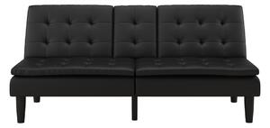 Divano letto nero in similpelle 191 cm Maine - Støraa