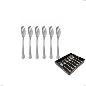 Confezione vetrina 6 pezzi forchettine dolce milano retro, Acciaio inox (Aisi 304) vintage