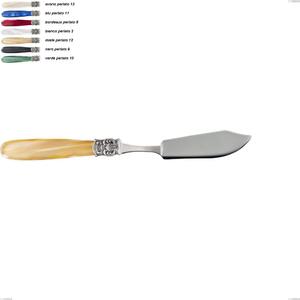 Coltello pesce mona lisa, Acciaio 18/10 AISI 304 Lucido manicatura acrilico perlato, lunghezza 215 mm