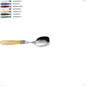 Cucchiaio gelato mona lisa, Acciaio 18/10 AISI 304 Lucido manicatura acrilico perlato, lunghezza 147 mm