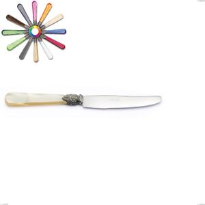 Coltello tavola Napoleon Perlato, (acciaio 18.10 aisi304), Lunghezza 226 mm manici in metacrilato