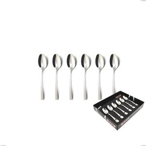 Confezione vetrina 6 pezzi moka Onda, Acciaio inox (Aisi 304) lucido