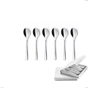 Confezione a libro 6 pezzi cucchiaini caff� Opera, Acciaio inox 18/10 (AISI304), spessore 5.00 mm