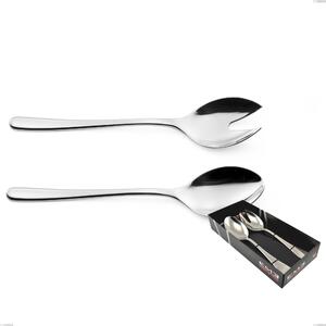 Confezione vetrina 2 pezzi insalata Opera, Acciaio inox 18/10 (AISI304), spessore 5.00 mm