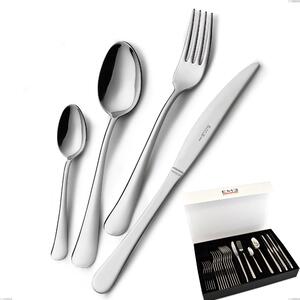 Set di posate 24 pezzi Oxford in confezione panoramica a libro coltello economico, Acciaio inox 18/C (AISI430), spessore 2.00 mm