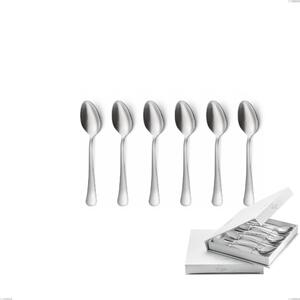 Confezione a libro 6 pezzi cucchiaini caff� Oxford Sabbiato , Acciaio 18/0 (aisi 304) Acciaio Sabbiato, spessore 2 mm mm