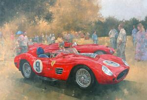 Miller, Peter - Stampa artistica Ferrari day out at Meadow Brook, (40 x 26.7 cm)