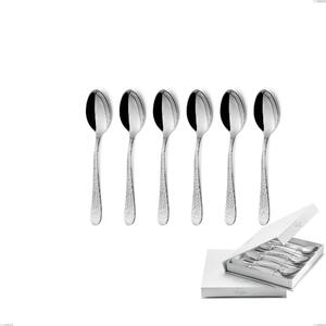 Confezione a libro 6 pezzi cucchiaini caff� Portofino, Acciaio inox (Aisi 304) inox lucido
