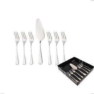 Confezione vetrina 7 pezzi dolce privilege, Acciaio inox Aisi 304 Posate Lucide, spessore 2.5 mm
