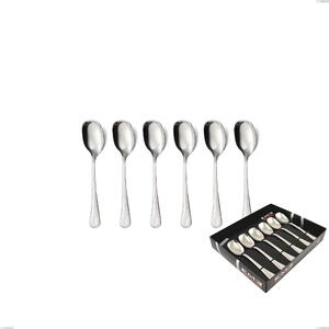 Confezione vetrina 6 pezzi gelato privilege, Acciaio inox Aisi 304 Posate Lucide, spessore 2.5 mm