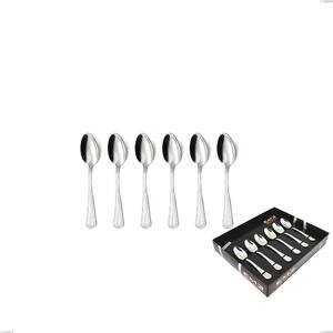 Confezione vetrina 6 pezzi moka privilege, Acciaio inox Aisi 304 Posate Lucide, spessore 2.5 mm