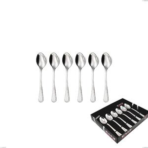 Confezione vetrina 6 pezzi caff� privilege, Acciaio inox Aisi 304 Posate Lucide, spessore 2.5 mm