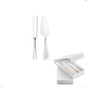 Confezione a libro 2 pezzi,paletta pi� coltello dolce da servizio Savoia, Acciaio inox 18.10 (AISI304), spessore 2.5 mm