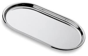 Vassoio Ovale Piano Convivio 47 cm con bordo in acciaio inox Lucido