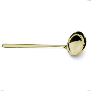 Mestolo Venice Tin Gold, Acciaio Inox 18-10 trattamento pvd oro, spessore 4 mm, lunghezza 310 mm