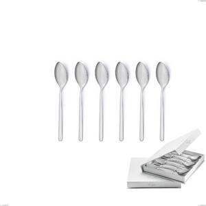 Confezione a libro 6 pezzi cucchiaini caff� venice sabbiato, Acciaio inox Aisi 304 Posate sabbiate, spessore 4 mm- posate