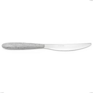 Coltello tavola vero betulla, acciaio 18.0, manicatura pbt sublimato acciaio lucido, lunghezza 220 mm