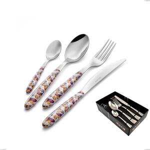 Confezione vetrina 24 pezzi vero butterfly, acciaio 18.0 nickel free, manicatura pbt sublimato acciaio lucido