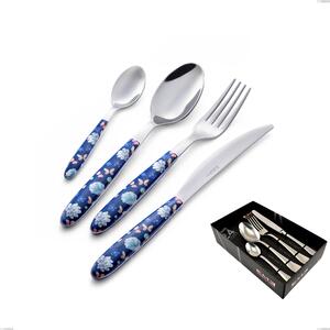 Confezione vetrina 24 pezzi vero garden, acciaio 18.0 nickel free, manicatura pbt sublimato acciaio lucido
