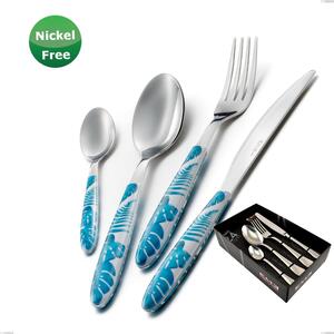 Confezione vetrina 24 pezzi Vero Jungle Turch ese 32, Acciaio 18/0, spessore 2,50 mm