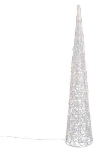Albero di Natale trasparente 100 cm con LED IP44 - Coni