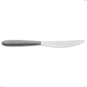 Coltello tavola vero olmo grigio, acciaio 18.0 nickel free, manicatura pbt sublimato acciaio lucido, lunghezza 220 mm
