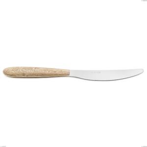 Coltello tavola vero pino, acciaio 18.0 nickel free, manicatura pbt sublimato acciaio lucido, lunghezza 220 mm