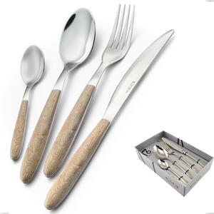 Confezione vetrina 16 pezzi vero pino, acciaio 18.0 nickel free, manicatura pbt sublimato acciaio lucido