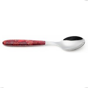 Cucchiaio tavola vero samarcanda, acciaio 18.0 nickel free, manicatura pbt sublimato acciaio lucido, lunghezza 190 mm