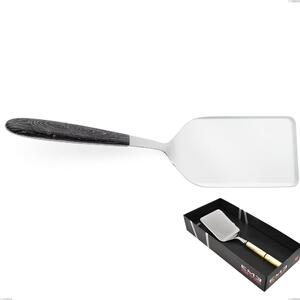 Confezione vetrina 1 pezzo pala lasagne vero wenge, acciaio 18.0 nickel free, manicatura pbt sublimato acciaio lucido