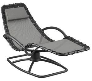 Tectake lettino prendisole toulon, ergonomico, funzione a dondolo