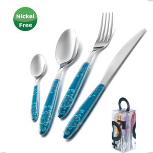 Confezione You&Me 24 pezzi posate Vero Trinacria Verde 31, inox 18/0