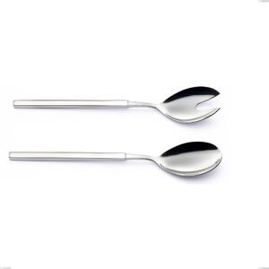 Coppia insalata Zeus Inox, acciaio forgiato lucido 18/10 (AISI 304) - lunghezza�240 mm