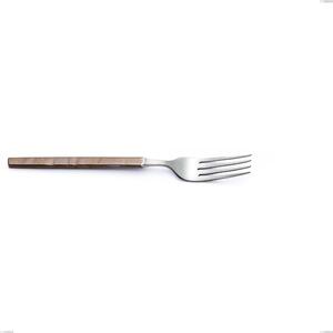 Forchetta tavola Zeus Fire, acciaio forgiato 18/10 (AISI 304) - lunghezza�214 mm, manicatura martellata e brunita