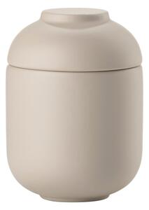 Organizer da bagno beige in gres per dischetti di cotone Sensu – Zone