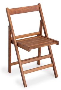 Sedia pieghevole in frassino ATENA 43x44xh78 cm -peso 3,6 kg frassino naturale. set da 2 pezzi tinta noce