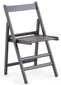 Sedia pieghevole in frassino ATENA 43x44xh78 cm -peso 3,6 kg frassino naturale. set da 2 pezzi tinto Wenge
