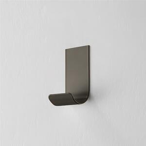 Appendiabiti da parete giovane semplice MIMI Dimensioni 3,5x4xh 7 cm Si portata max 5Kg metallo da attaccare a muro con biadesivo in dotazione Grigio ombra RAL 7022