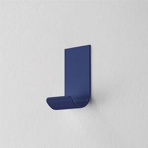 Appendiabiti da parete giovane semplice MIMI Dimensioni 3,5x4xh 7 cm Si portata max 5Kg metallo da attaccare a muro con biadesivo in dotazione colore Blu oceano