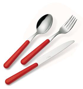 Set Posate Colorate 4 pezzi BRIO 1 Coltello 1 Forchetta 1 Cucchiaio 1 Cucchiaino caff� in acciaio 18/C