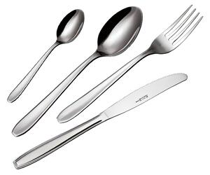 Posate in acciaio 18-10 set 49 pezzi con Bauletto nero ECO