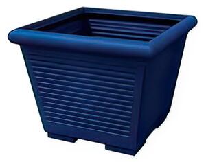 Vaso quadro MILLERIGHE In Polietilene con sottovaso 50 cm Dimensioni 48x34x h 39 cm - 40 Litri colore BLU