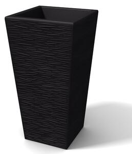 Portavaso Vaso in polietilene EGIZIO rustico Dimensioni 34x24x h 66 cm ideale per arredare al meglio sia un ambiente interno che esterno grafite