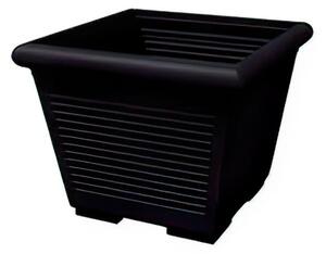 Vaso quadro MILLERIGHE In Polietilene con sottovaso 50 cm Dimensioni 48x34x h 39 cm - 40 Litri colore Grafite
